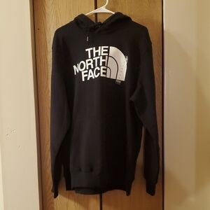 The North Face Black Hoodie with White Logo